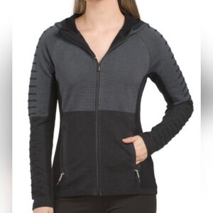 SMARTWOOL Womens Merino Wool Blend Intraknit Full Zip Hooded Jacket NWT sz SM